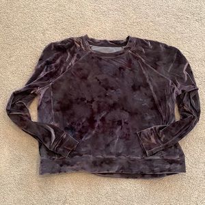 Lulu lemon velour sweatshirt